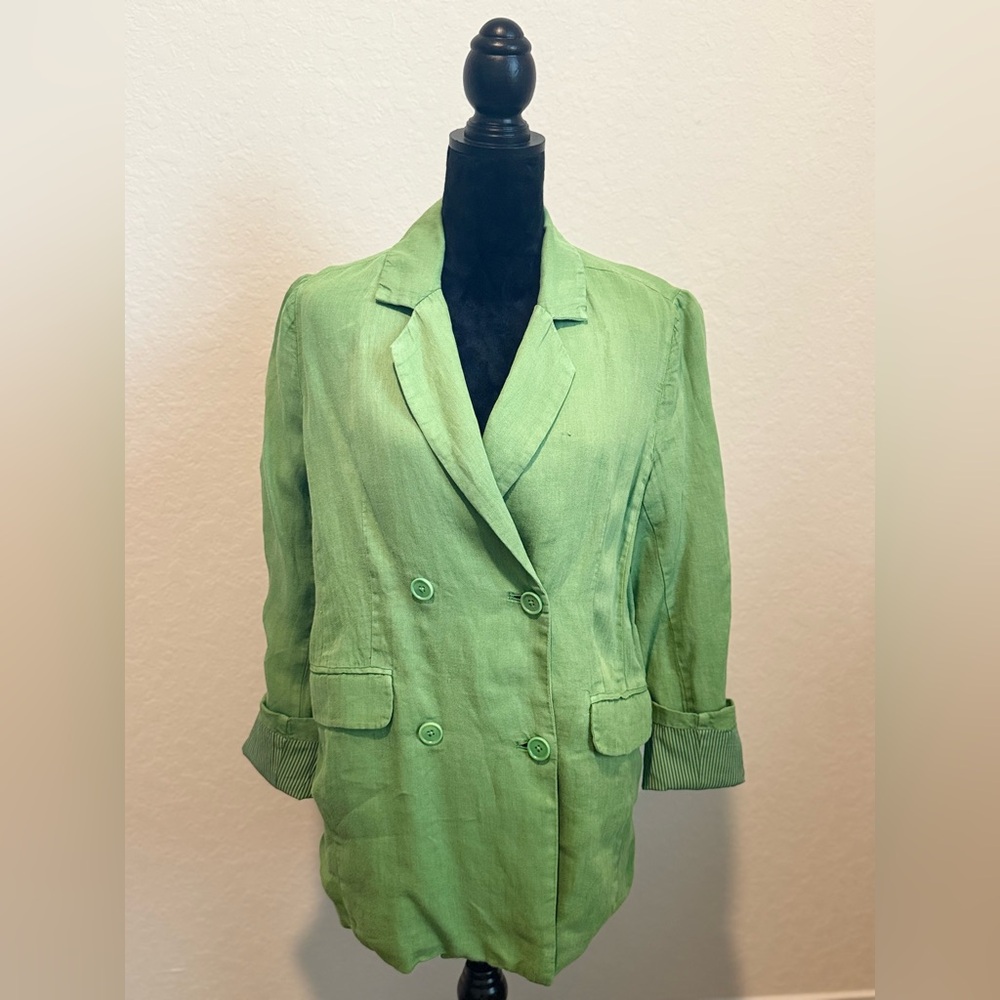 Sundance Green Blazer with Notched Lapels